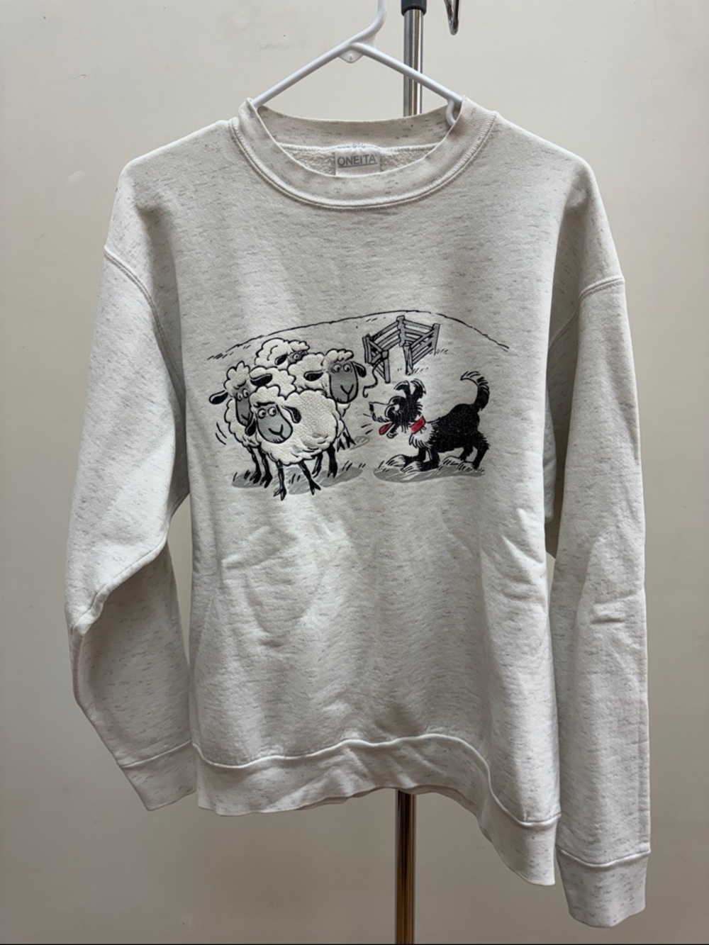 Vintage sweatshirt dogs and sheep xl